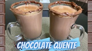 RECEITA PARA AQUECER NESSE FRIO | CHOCOLATE QUENTE CREMOSO #chocolate #receita #frio - 巧克力 - チョコレート