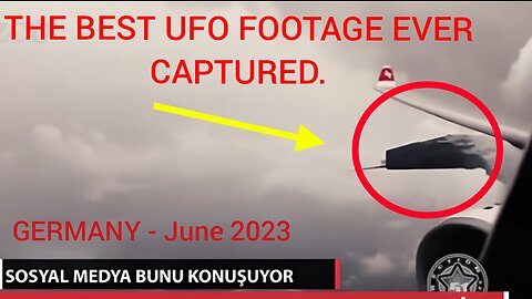 UFO OVER GERMANY HIDING IN CLOUDS - JUNE 2023