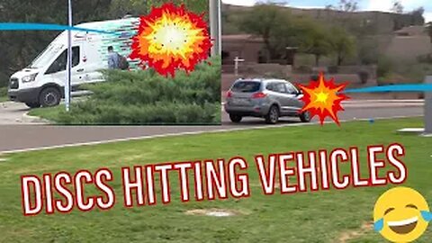 💥 3 UNLUCKY Vehicles That Got NAILED by Professional Disc Golf Drives Within Tournaments 💥
