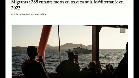 Migrants : 289 enfants morts en traversant la Méditerranée en 2023