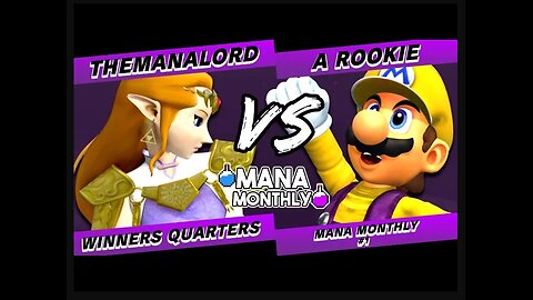 Mana Monthly 1 - TheManaLord (Zelda) vs A Rookie (Mario) Smash Melee Tournament