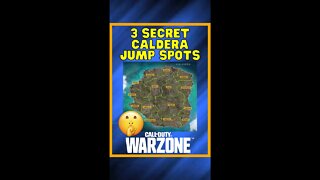 3 SECRET Warzone Caldera Jump Spots 🤫 | CoD Warzone Shorts #shorts