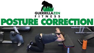Posture Correction Exercise | PNF Lat Stretch + T Spine Mobilization