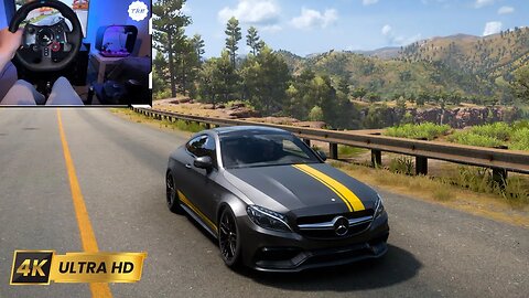 Drifting Mercedes-AMG C63 S Coupe \\ Forza Horizon 5 // (Steering wheel + shifter)