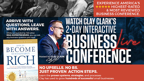 Business Workshop | Clay Clark's 2-Day Interactive Business Growth Workshop | Create a 3-Legged Marketing Stool | How to Generate Leads by Marketing to Your Ideal and Likely Buyers