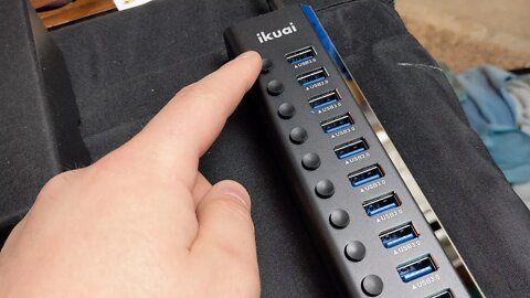 Unboxing: Powered USB Hub 3.0 ikuai Aluminum 10 Port USB 3.0 Data Hub Splitter with 12V/3A 36W Power