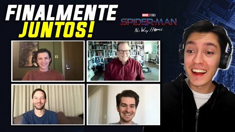 TOBEY, ANDREW E TOM DÃO PRIMEIRA ENTREVISTA JUNTOS! O QUE ELES FALARAM?