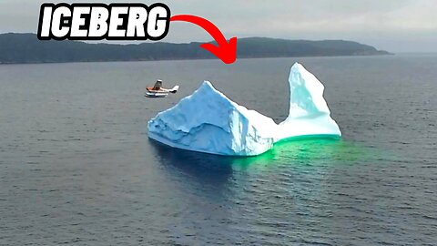 Icebergs In small town Newfoundland