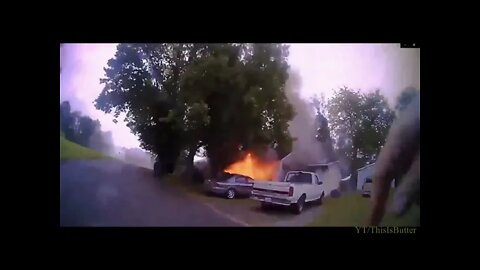 Bodycam shows Columbia police officer run into burning home to rescue disabled woman