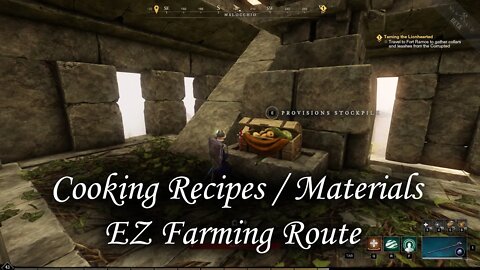New World - Great place to farm cooking recipes and materials