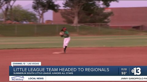 Local youth baseball team set to represent Las Vegas in Little League Regional
