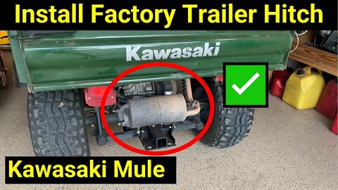 Kawasaki Mule ● Install Factory Trailer Hitch on 4x4 SX FI