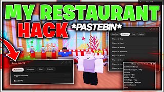 Roblox Script GUI 2023 My Restaurant | Axure | Auto Farm, FPS Boost, Teleports & More | *PASTEBIN*