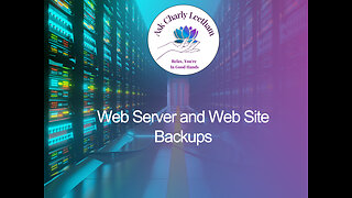 Web Server and Web Site Backups