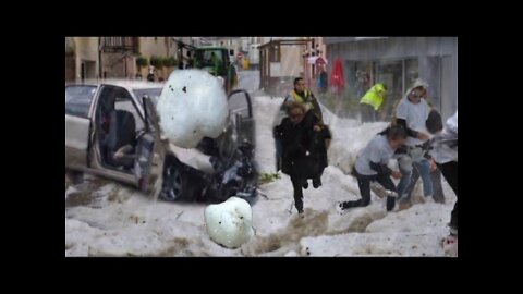 OUR WORLD LEADERS KNOW THAT EARTH HAS TO BE EVACUATED : FRANCE CONTINUES TO BE HIT BY HAILSTORMS