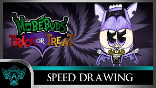 Speed Drawing: MobéBuds Trick or Treat - Goomvamp | A.T. Andrei Thomas 2022