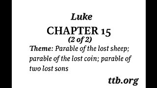 Luke Chapter 15 (Bible Study) (2 of 2)