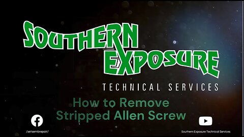 Barudan Embroidery Machine: How to remove a stripped Allen Screw