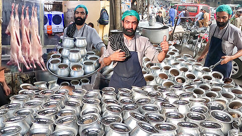 Afghani Chainaki Mutton Recipe | Delicious Mutton Stew Making in Pots Over The Coals