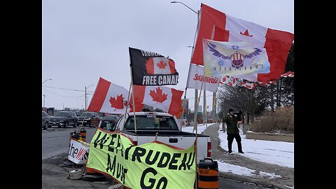 2024 02 18 Brampton convoy Mississauga protest