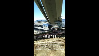Watch This Amazing Landing At Kuwait Int. Airport - Emirates B777-300ER