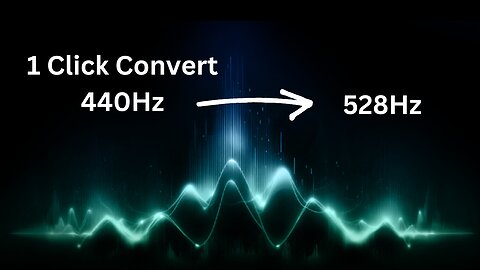 Easily convert 440 hz to 528 hz