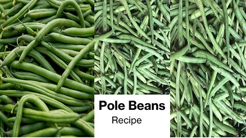 Two Leads to Pole Beans If You Concentrate