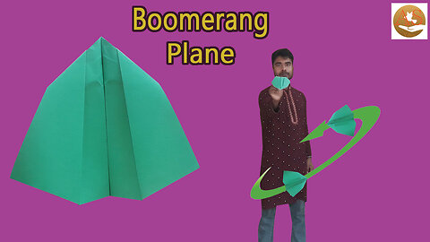 How to Make Boomerang Plane Ver 44 origami boomerang plane
