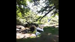 coffee time by a river. Dartmoor 22nd Aug 2023