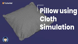 How to make a pillow using cloth simulation in Blender 3.3