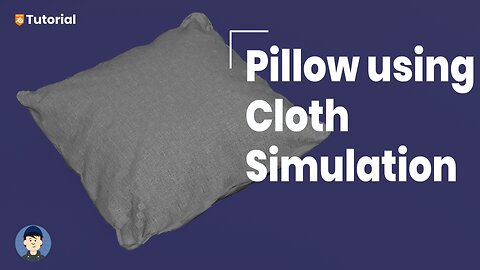 How to make a pillow using cloth simulation in Blender 3.3