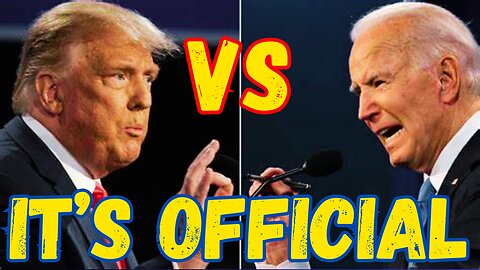 IT'S OFFICIAL: Trump VS Biden Debate is happening!