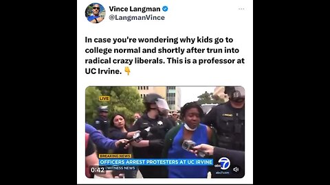 Listen to the liberal lunacy of this teacher at UC Irvine