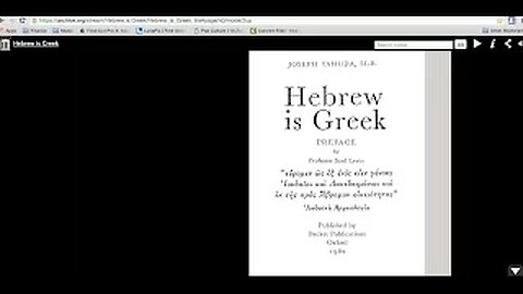 Hebrew is Greek and Greek is Phoenician