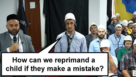 How can we reprimand a child if they make a mistake?