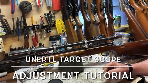 J Unertl 14x target scope adjustment tutorial and unique features on my Remington 513-T