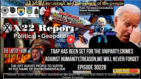 Ep. 3022b - Trap Has Been Set For The UniParty,Crimes Against Humanity,Treason,We Will Never Forget