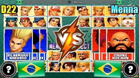 The King of Fighters '96: The Anniversary Edition (D22 Vs. Menna) [Brazil Vs. Brazil]