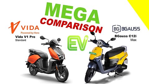 Vida V1 Pro vs BGauss C12i Max | MEGA COMPARISON | Bike Info