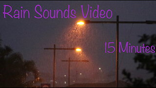 Get In The Zone With 15 Minutes of Mood Changing Rain Sounds Video