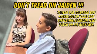 12 Year Old Colorado Boy Kicked Out Of Class For Displaying A Gasden Flag Patch On His Backpack !!!