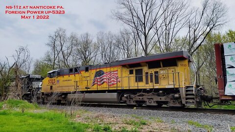 Hot Norfolk Southern 11Z with Foreign Power UP a Rebuild NS-1231 & MARC Car - May 1 2022 #NS11Z