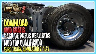 Mod PACK DE PNEUS REALISTAS PARA EURO TRUCK SIMULATOR 2 VERSAO 1.41