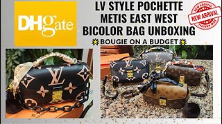 DHgate Pochette Metis East West Monogram Black Empreinte Noir Beige BiColor Bag Unboxing & Review