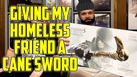 I Give My POOR Friend An Assassin's Creed Cane Sword!