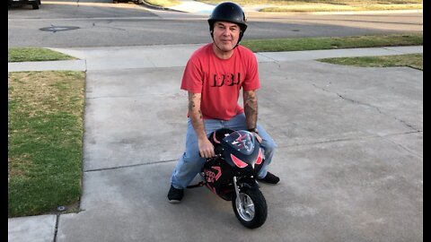 My First Ride on the MotoTec GT Pocket Bike ~ Buena Park CA