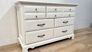 Furniture Flipping- Removing paint from a Dresser and How I spray Lacquer with a HVLP Turbine