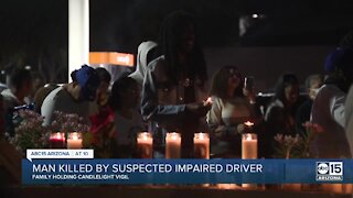 Candlelight vigil held for Valley man killed by suspected impaired driver