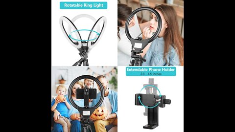 Sensyne LED Circle Lights with Phone Holder for Live Stream/Makeup