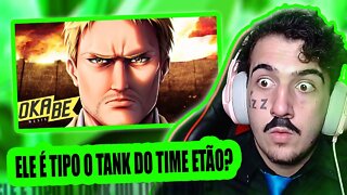 PASTOR REACT Reiner Braun (Shingeki no Kyojin) - Blindado Contra O Mundo | Okabe